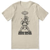 Modern Problems Medieval Solutions Cat T-Shirt