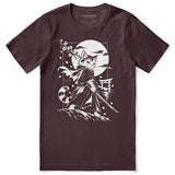 Moonlit Samurai Cat T-Shirt
