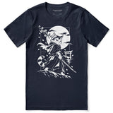 Moonlit Samurai Cat T-Shirt