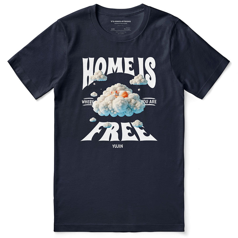 Home Cat T-Shirt | Yūjin Japanese Anime Streetwear Clothing