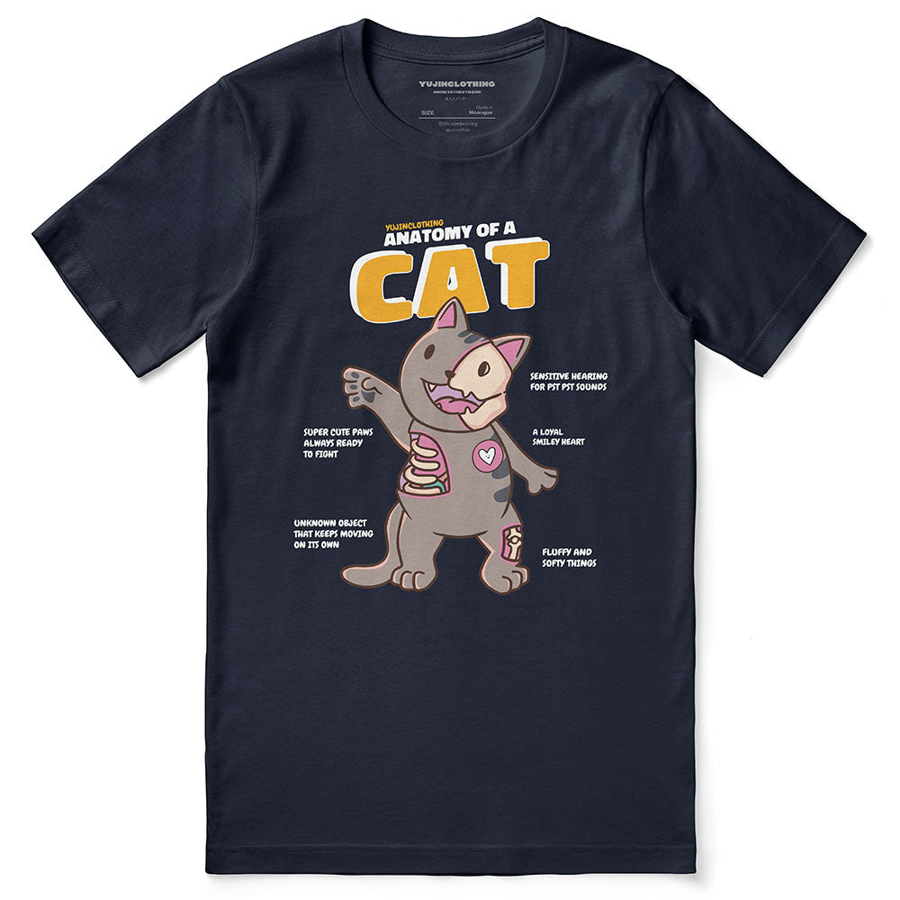 Cat Anatomy T-Shirt | Yūjin Japanese Anime Streetwear Clothing