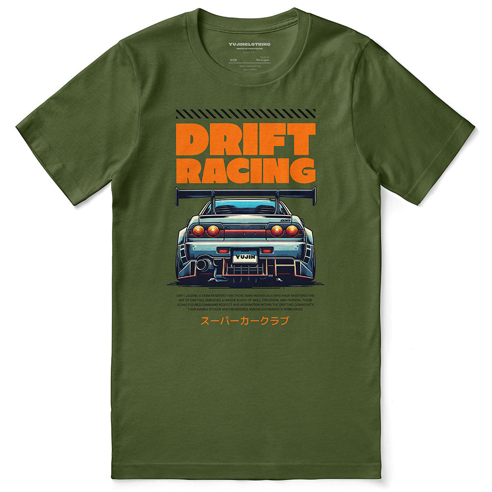 Drift Racing Car T-Shirt | Yūjin Japanese Anime Streetwear Clothing