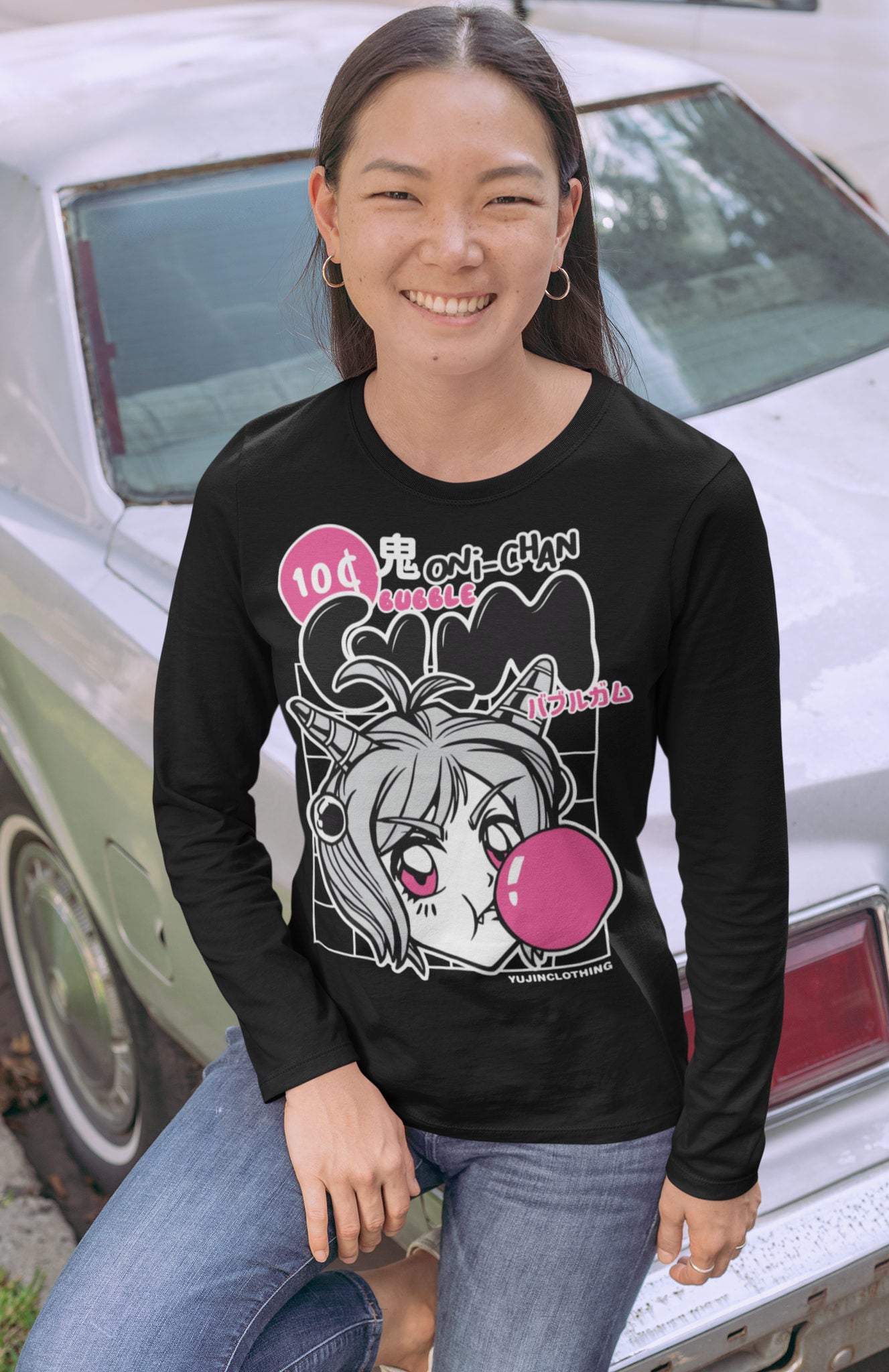 Oni-Chan Bubble Long Sleeve T-Shirt | Yūjin Japanese Anime Streetwear Clothing