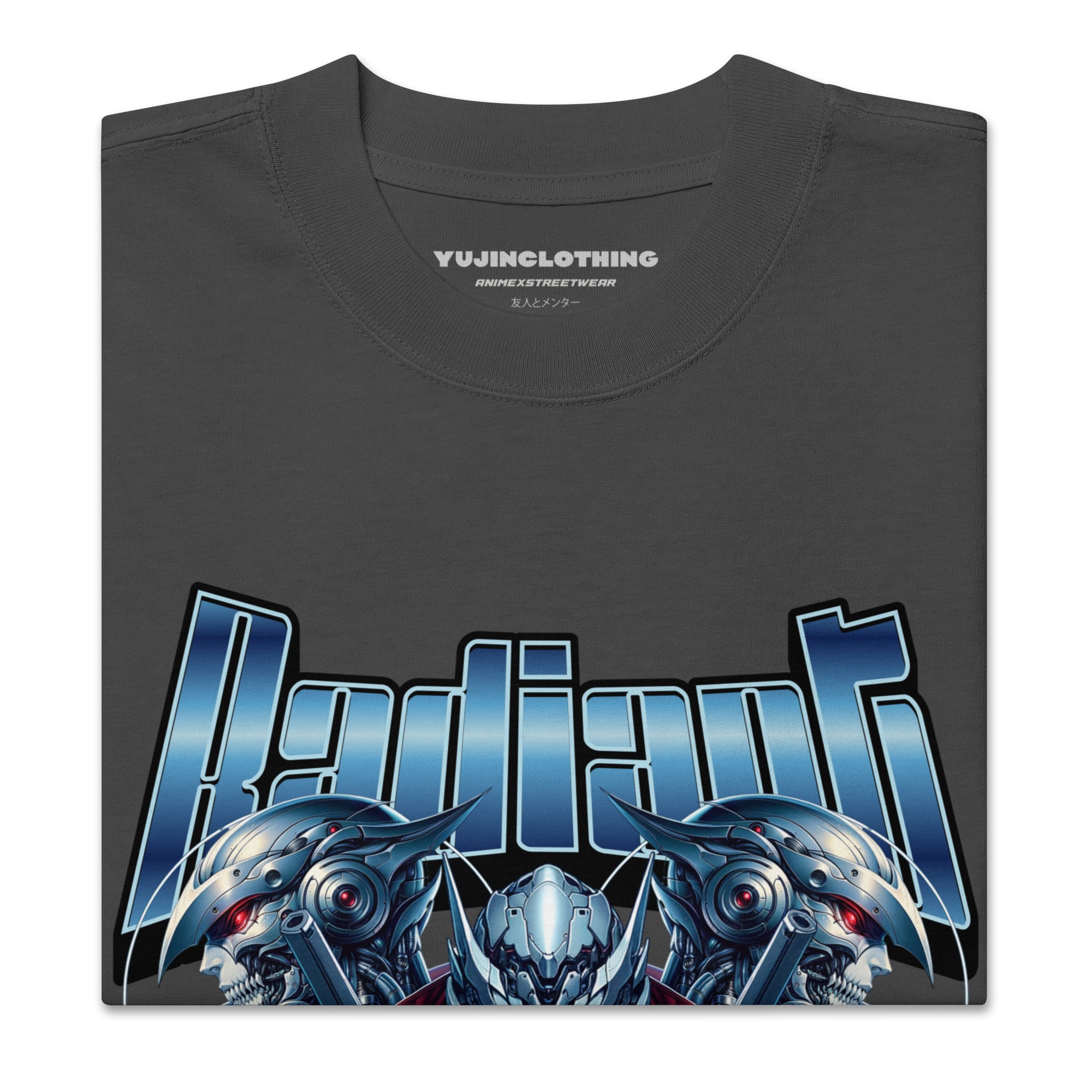 Radiant Oversized Faded T-Shirt | Yūjin Japanese Anime Streetwear Clothing