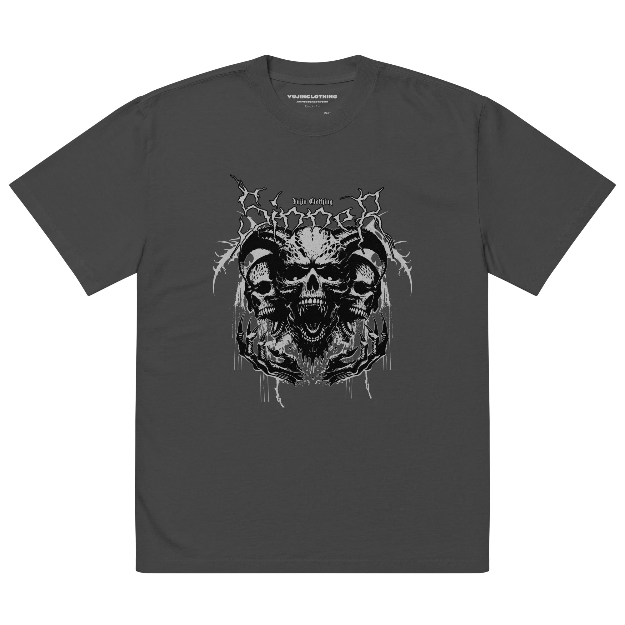 Sinner Oversized Faded T-Shirt | Yūjin Japanese Anime Streetwear Clothing
