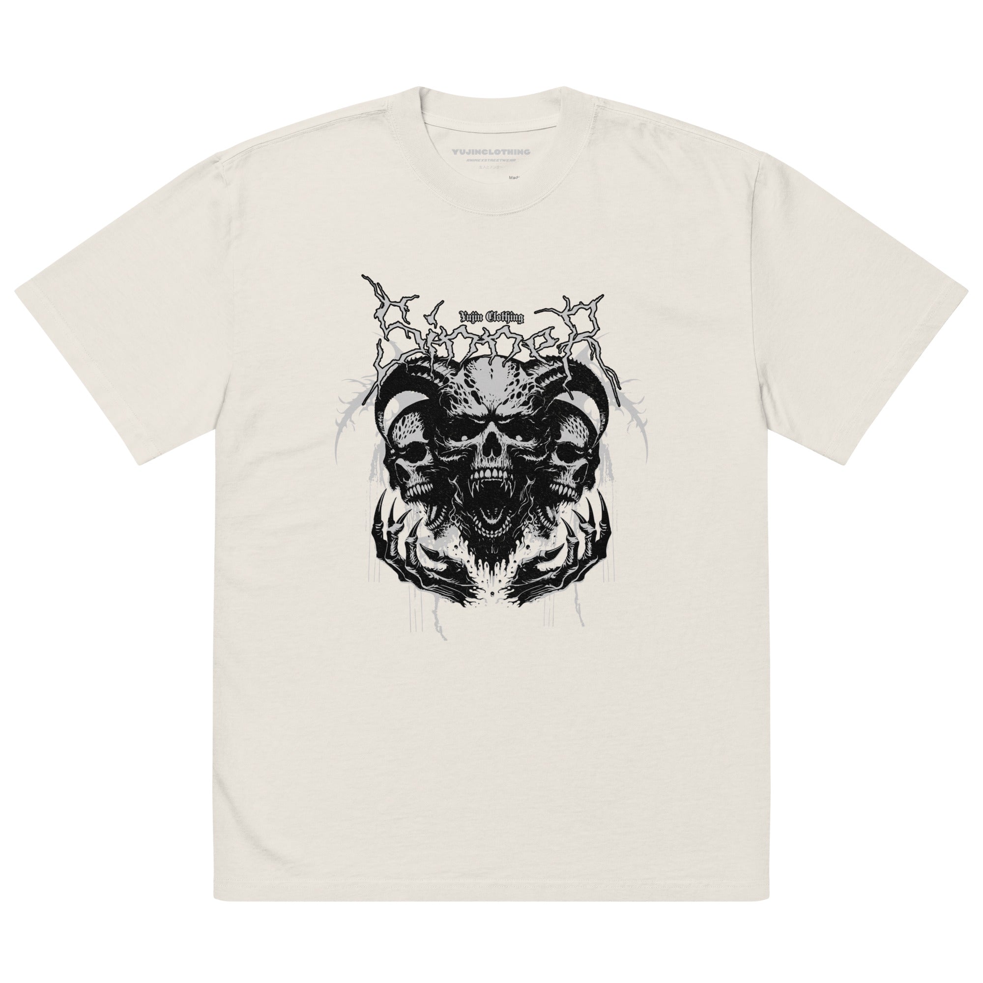 Sinner Oversized Faded T-Shirt | Yūjin Japanese Anime Streetwear Clothing