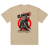Clawfire Oversized Faded Cat T-Shirt