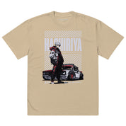 Hashirisha Oversized Faded Car T-Shirt | Yūjin Japanese Anime Streetwear Clothing