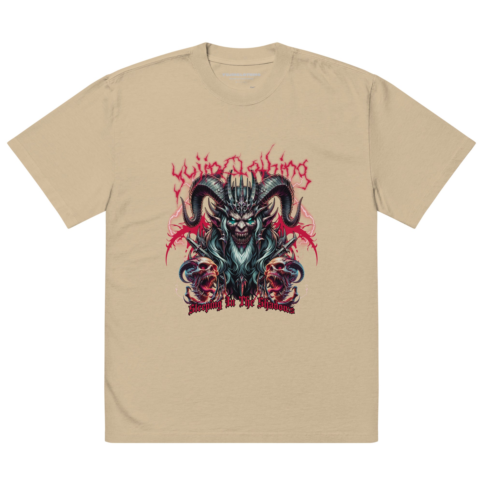 Darkness Oversized Faded T-Shirt | Yūjin Japanese Anime Streetwear Clothing