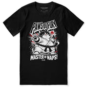 Paws of Fury Cat T-Shirt — Black flat lay