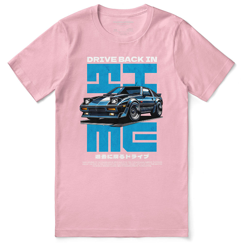 Back In Time Car T-Shirt | Yūjin Japanese Anime Streetwear Clothing