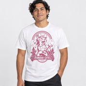 Purrassic Cutie Cat T-Shirt — male lifestyle
