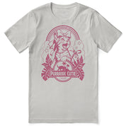 Purrassic Cutie Cat T-Shirt — silver flat lay