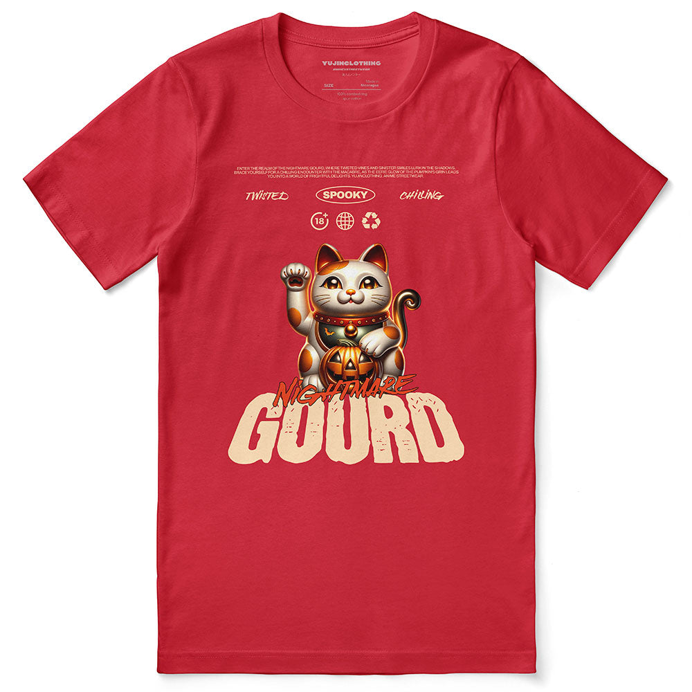 Gourd Nightmare Cat T-Shirt | Yūjin Japanese Anime Streetwear Clothing