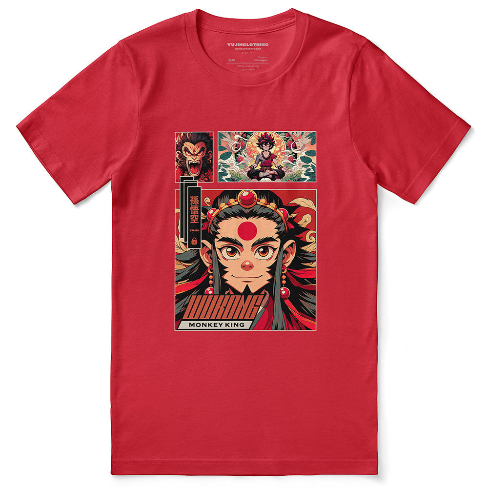 Wukong Meditation T-Shirt | Yūjin Japanese Anime Streetwear Clothing