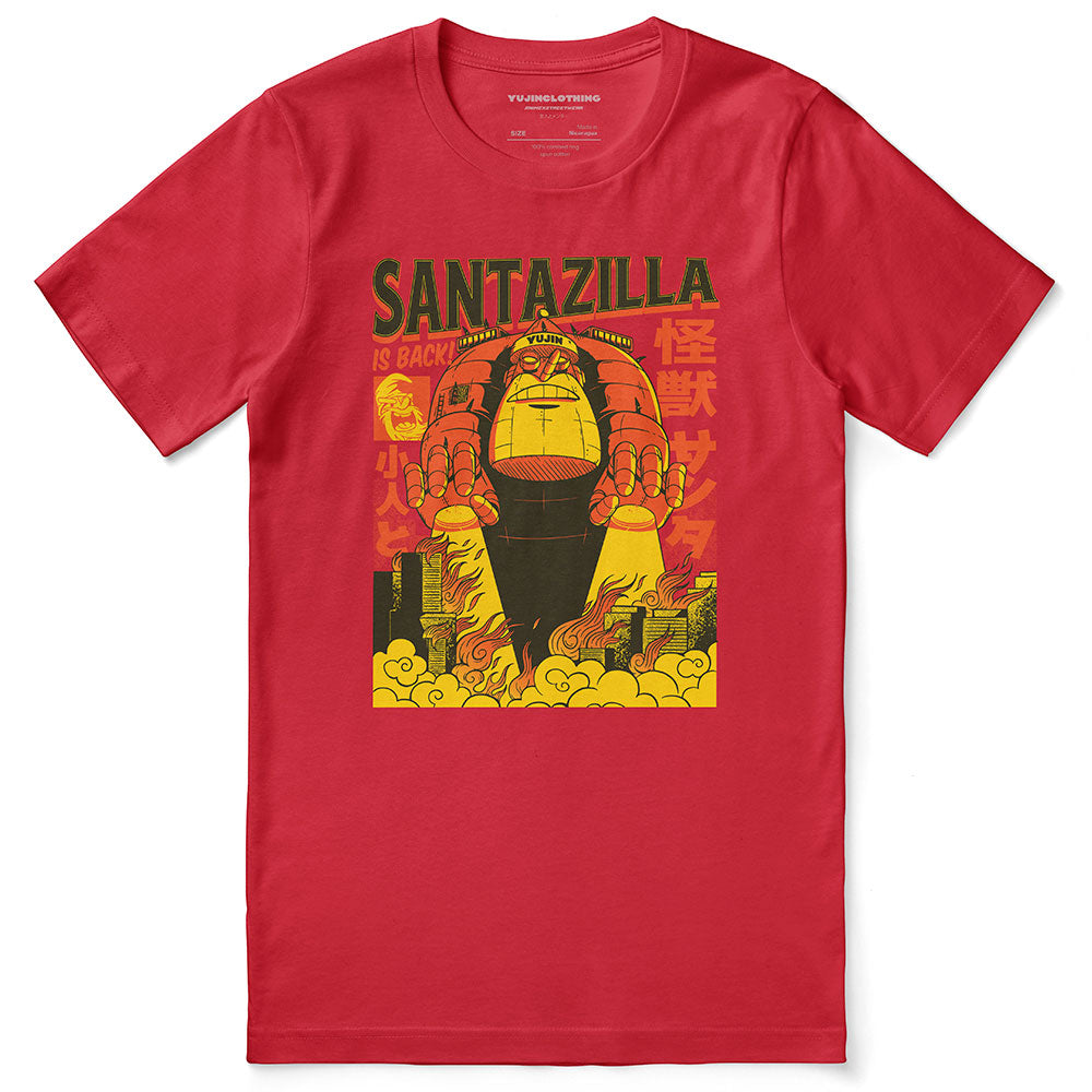 Santazilla Christmas T-Shirt | Yūjin Japanese Anime Streetwear Clothing