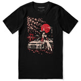 Sakura Night Car T-Shirt