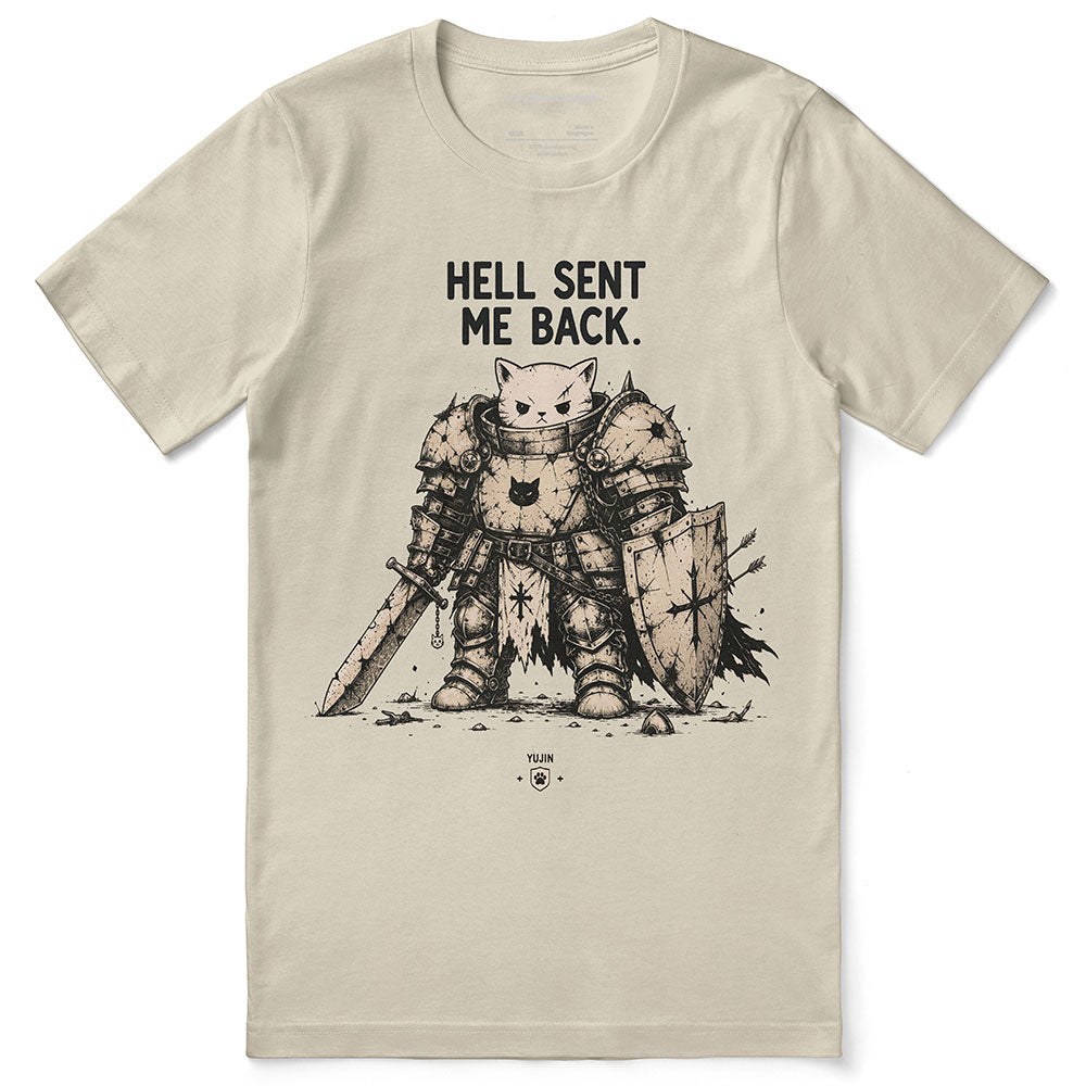 Hell Sent Me Back Cat T-Shirt