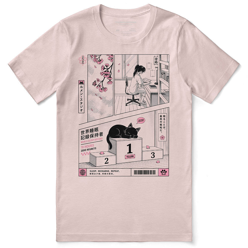 World Sleep Record Cat T-Shirt