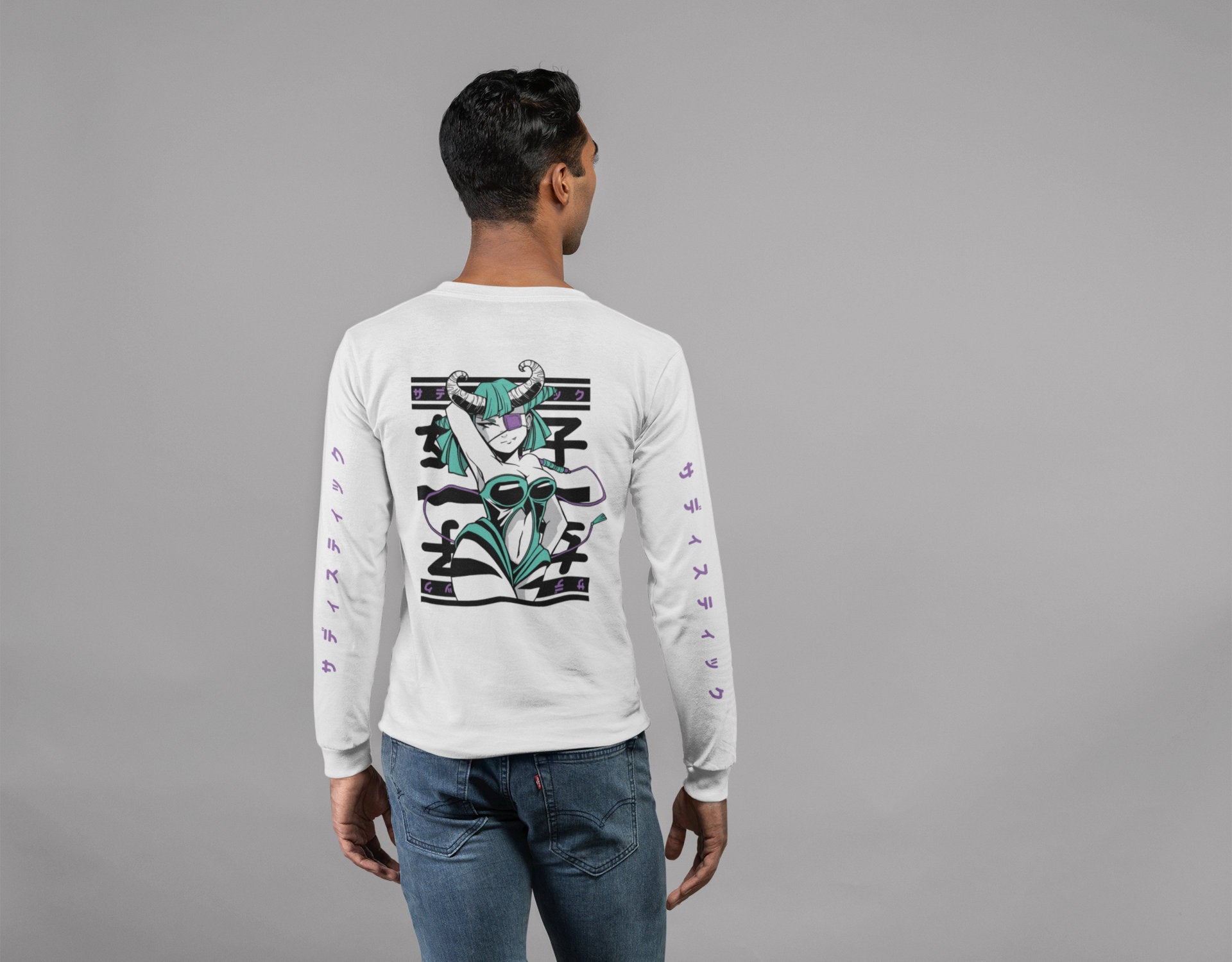 Sexy Demon Long Sleeve T-Shirt | Yūjin Japanese Anime Streetwear