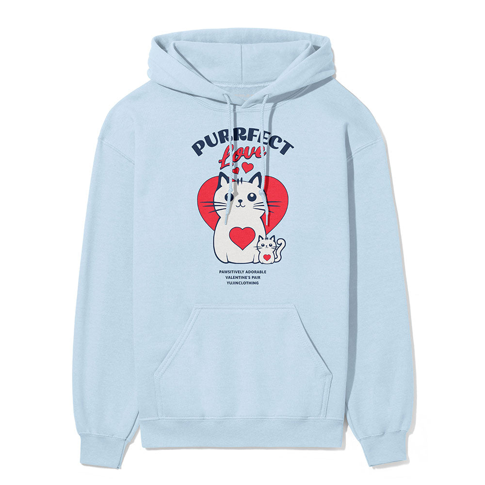 Purrfect Love Cat Hoodie | Yūjin Japanese Anime Streetwear Clothing