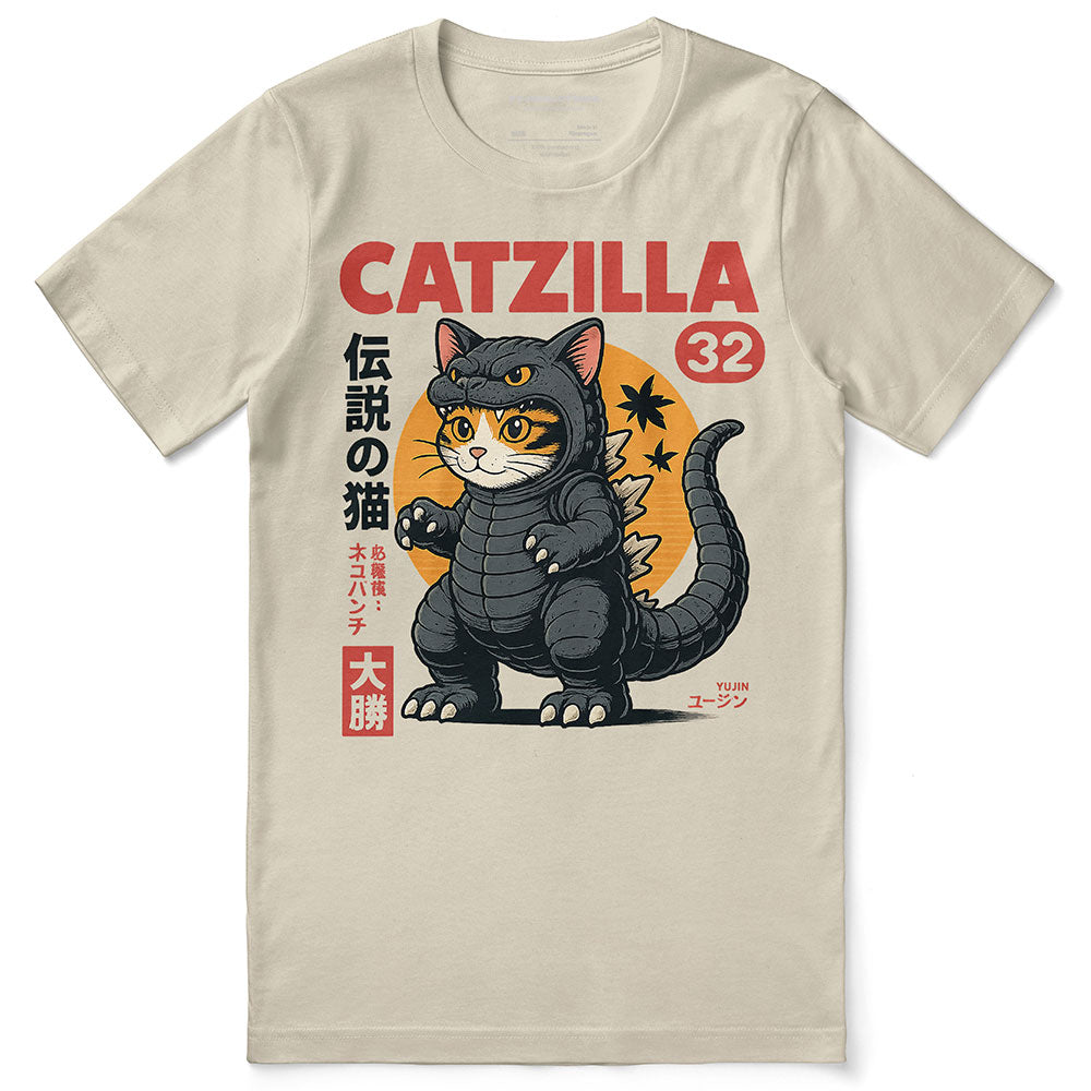 Catzilla Monster Cat T-Shirt | Yūjin Japanese Anime Streetwear Clothing
