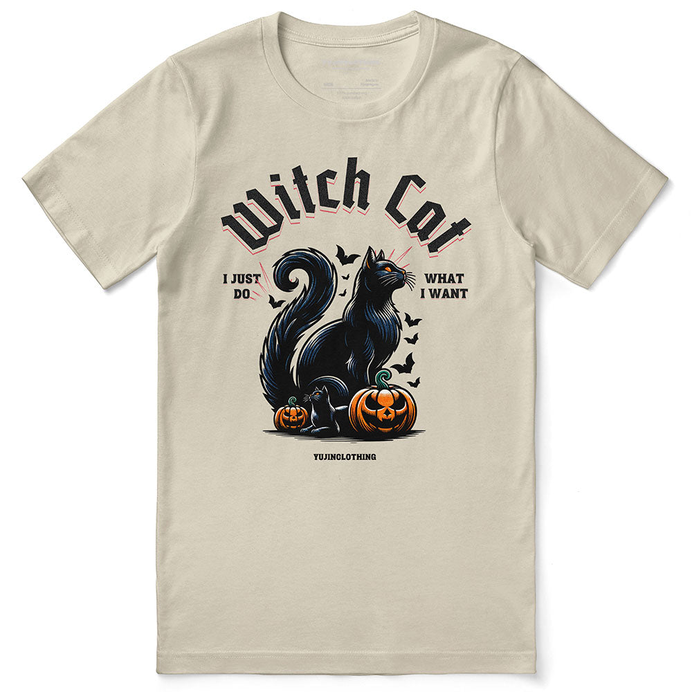 Witch Cat T-Shirt | Yūjin Japanese Anime Streetwear Clothing