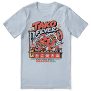 Takoyaki Fever Food T-Shirt — Light Blue front flat lay