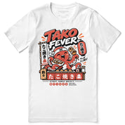 Takoyaki Fever Food T-Shirt — White front flat lay