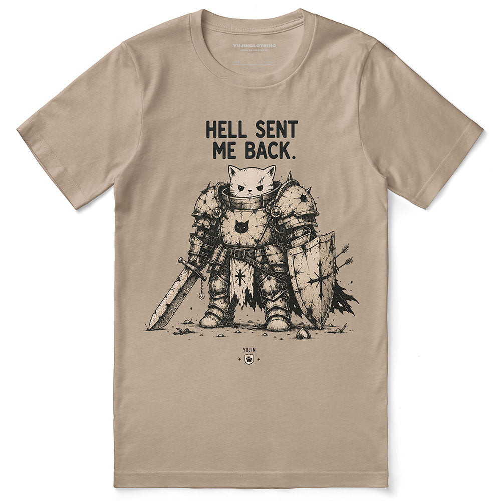 Hell Sent Me Back Cat T-Shirt