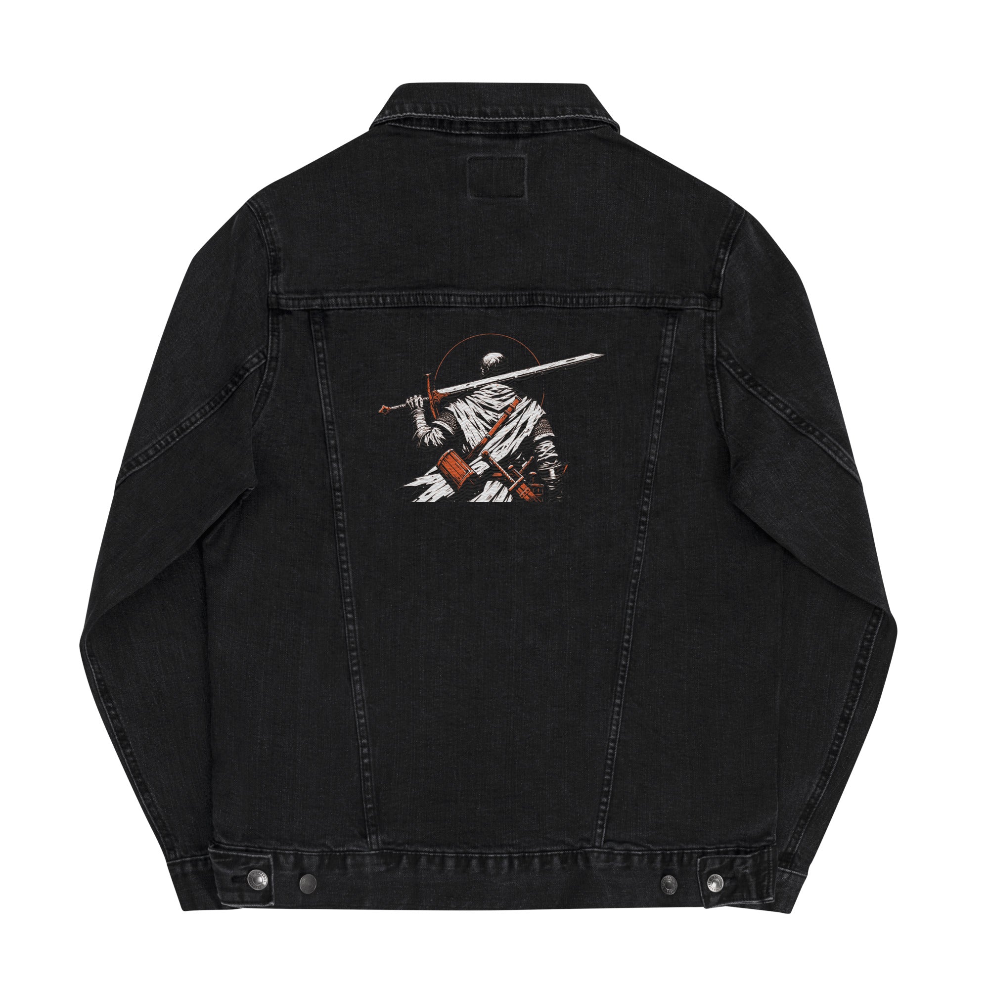 Warrior Denim Jacket | Yūjin Japanese Anime Streetwear Clothing