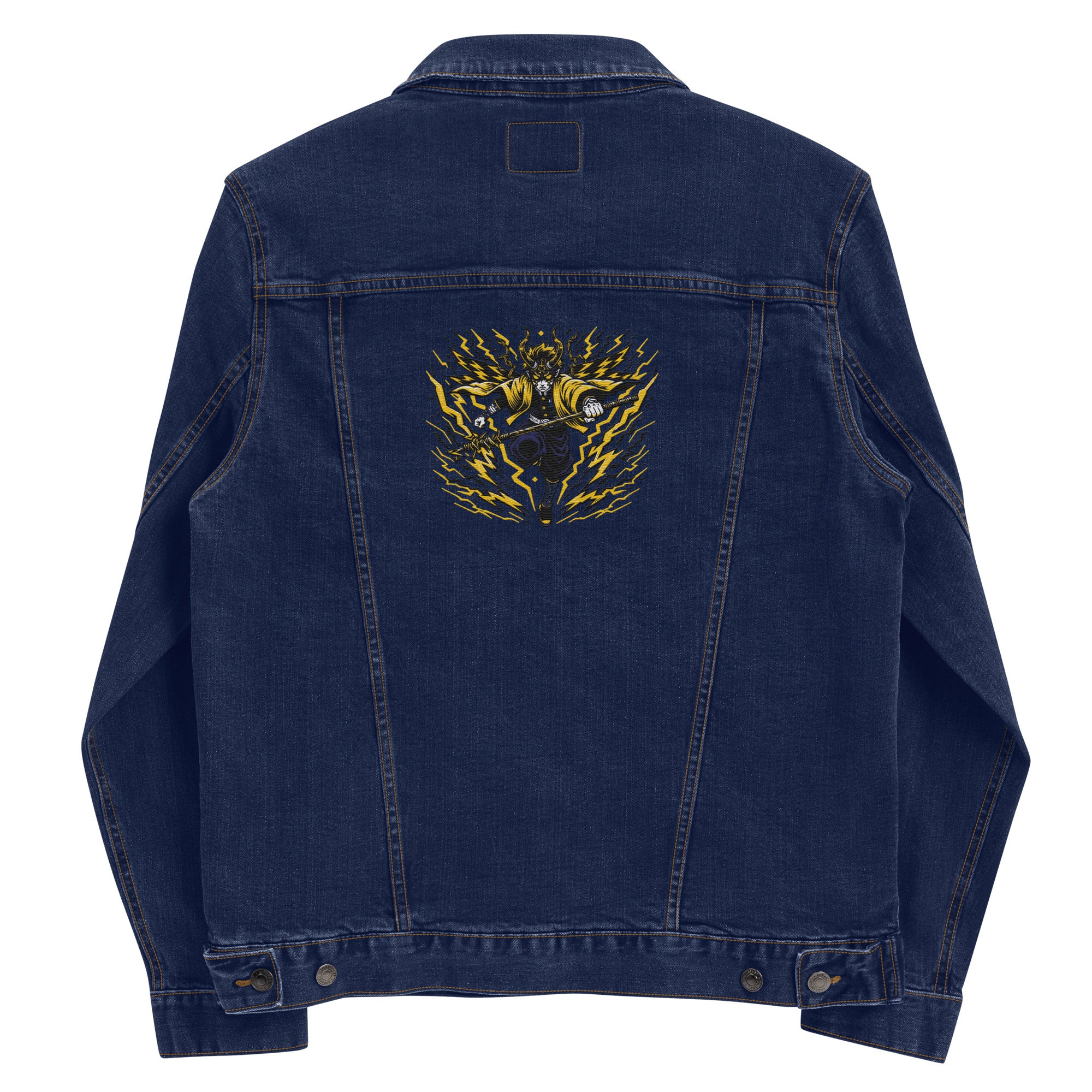 Thunder God Denim Jacket | Yūjin Japanese Anime Streetwear Clothing