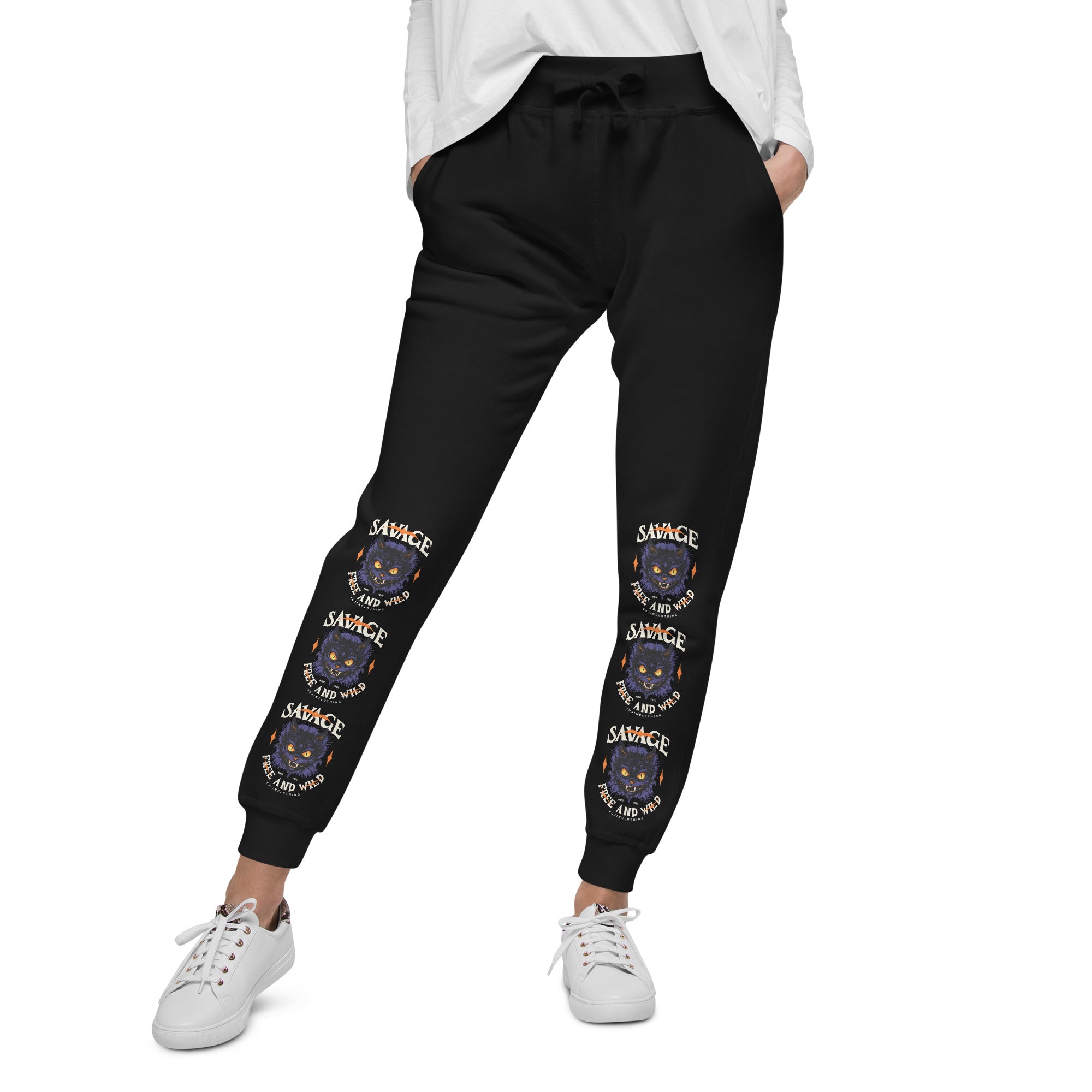 Born Free Cat Sweatpants | Yūjin Japanese Anime Streetwear Clothing