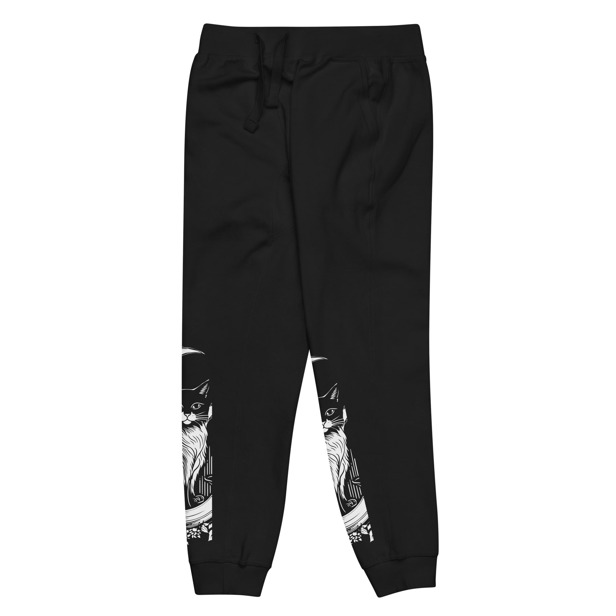 Moon And Cat Sweatpants | Yūjin Japanese Anime Streetwear Clothing