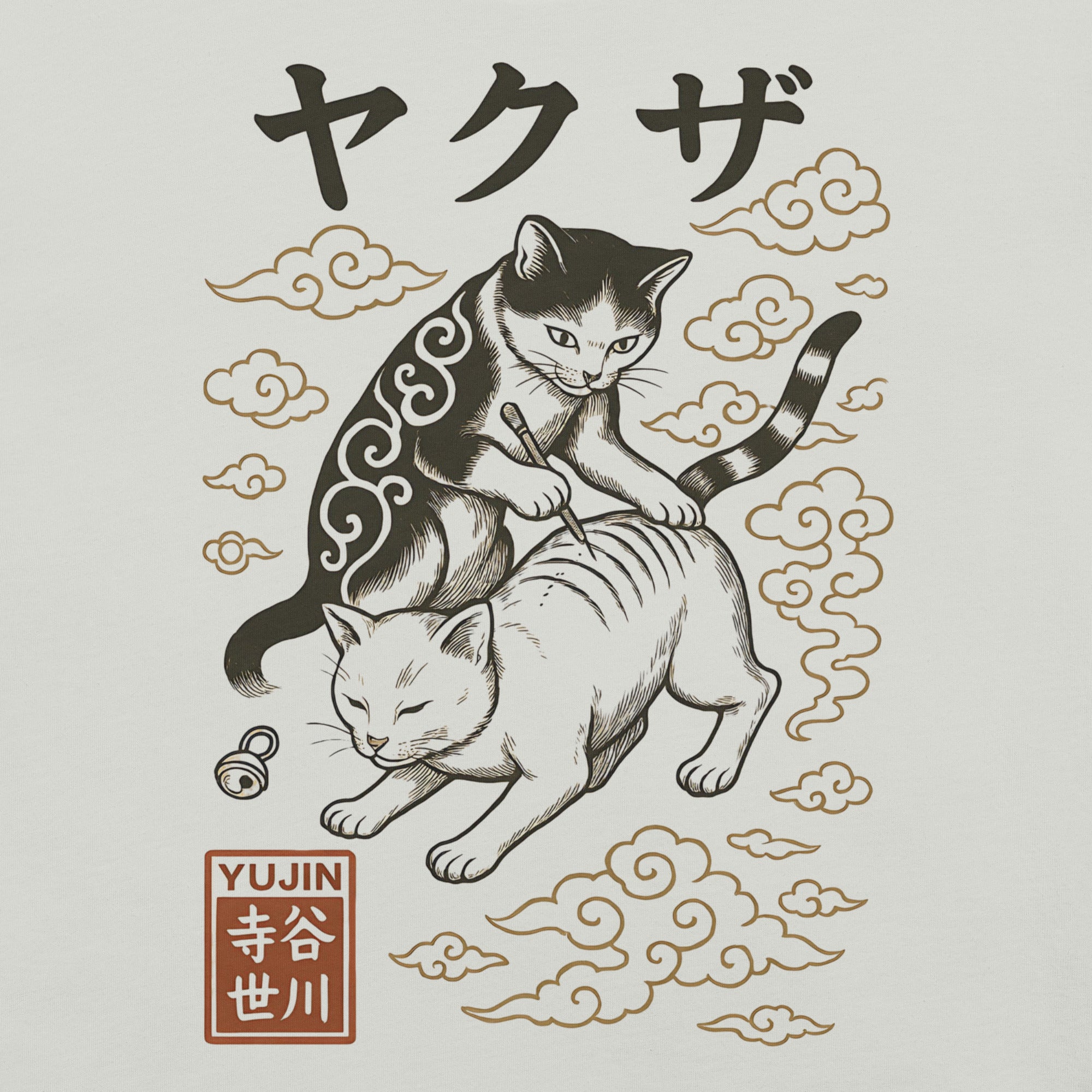 Tattoo Cat T-Shirt | Yūjin Japanese Anime Streetwear Clothing