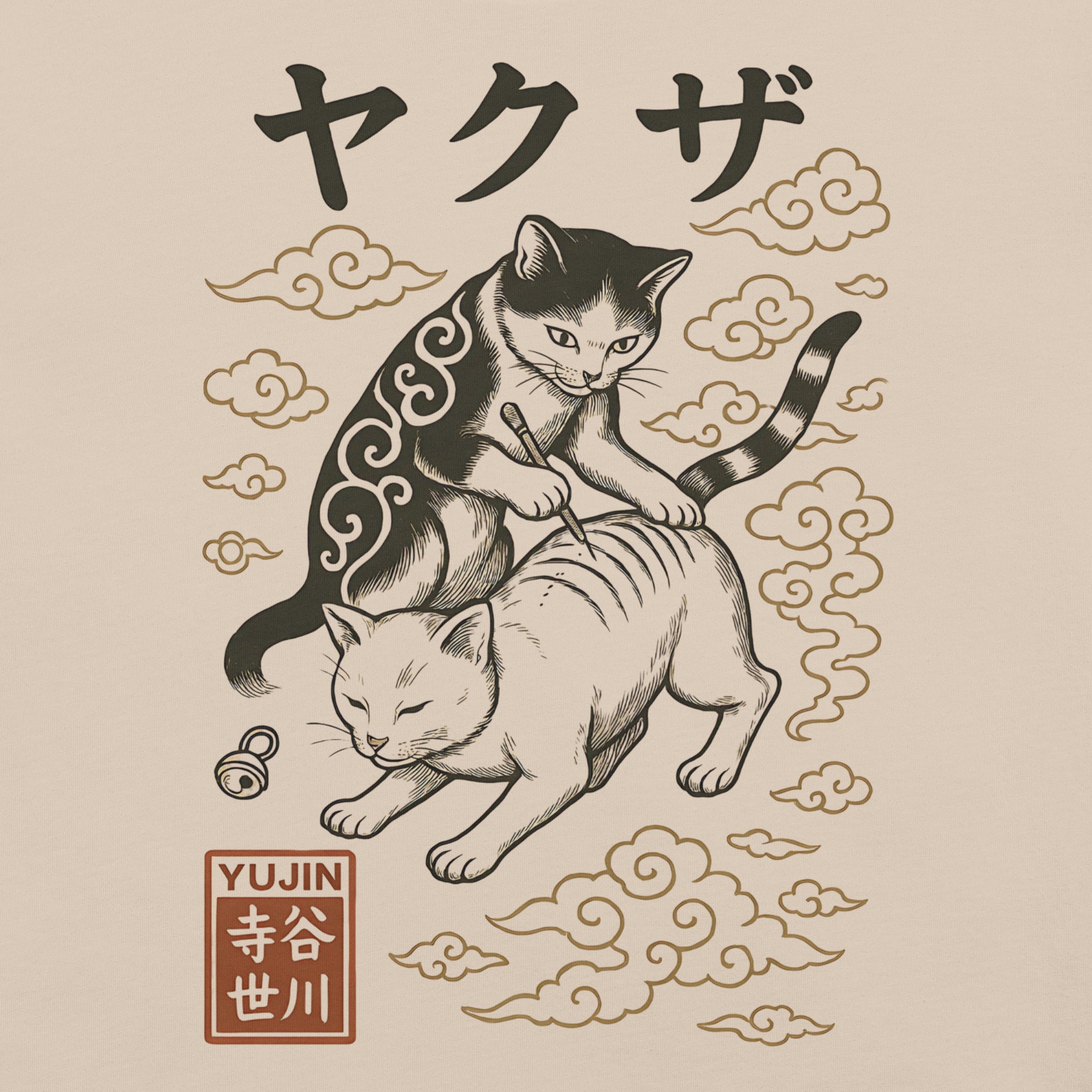 Tattoo Cat T-Shirt | Yūjin Japanese Anime Streetwear Clothing