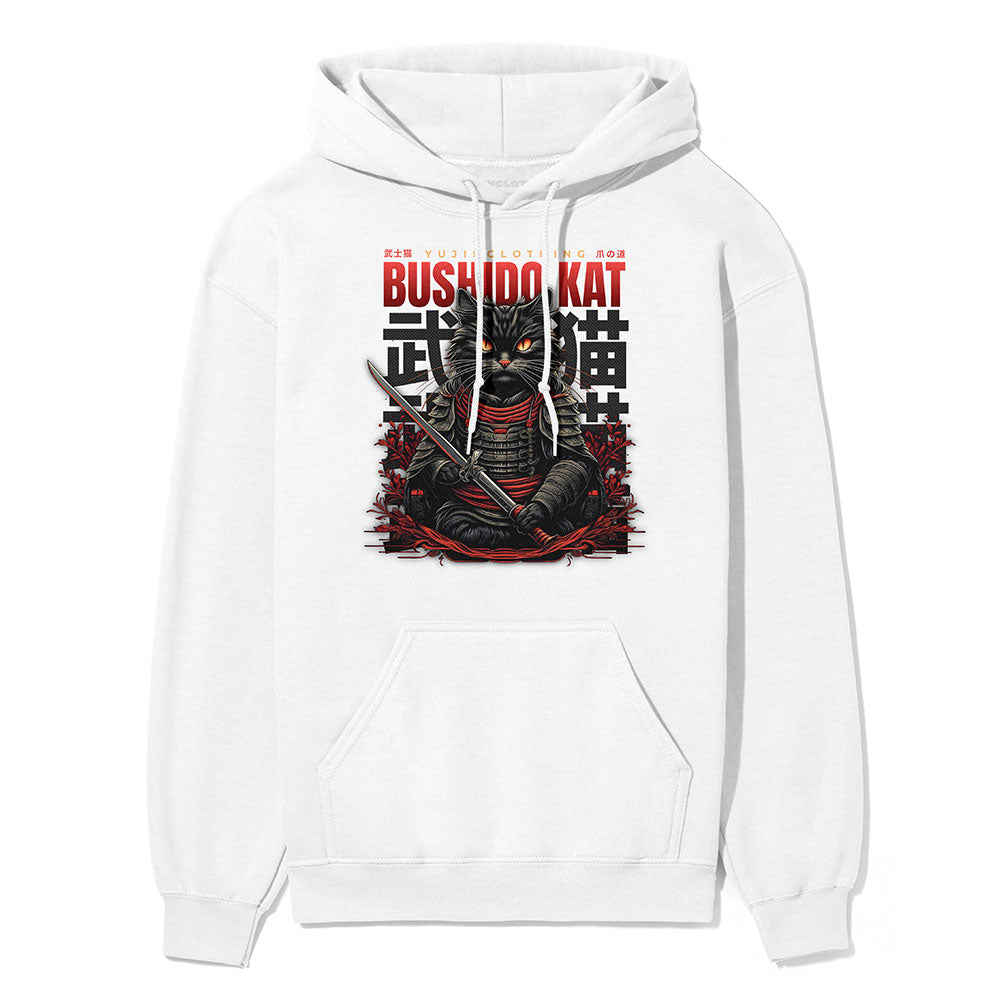Bushido Cat Hoodie | Yūjin Japanese Anime Streetwear Clothing