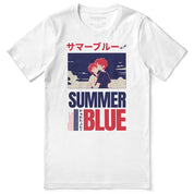 Summer Blue T-Shirt | Yūjin Japanese Anime Streetwear Clothing