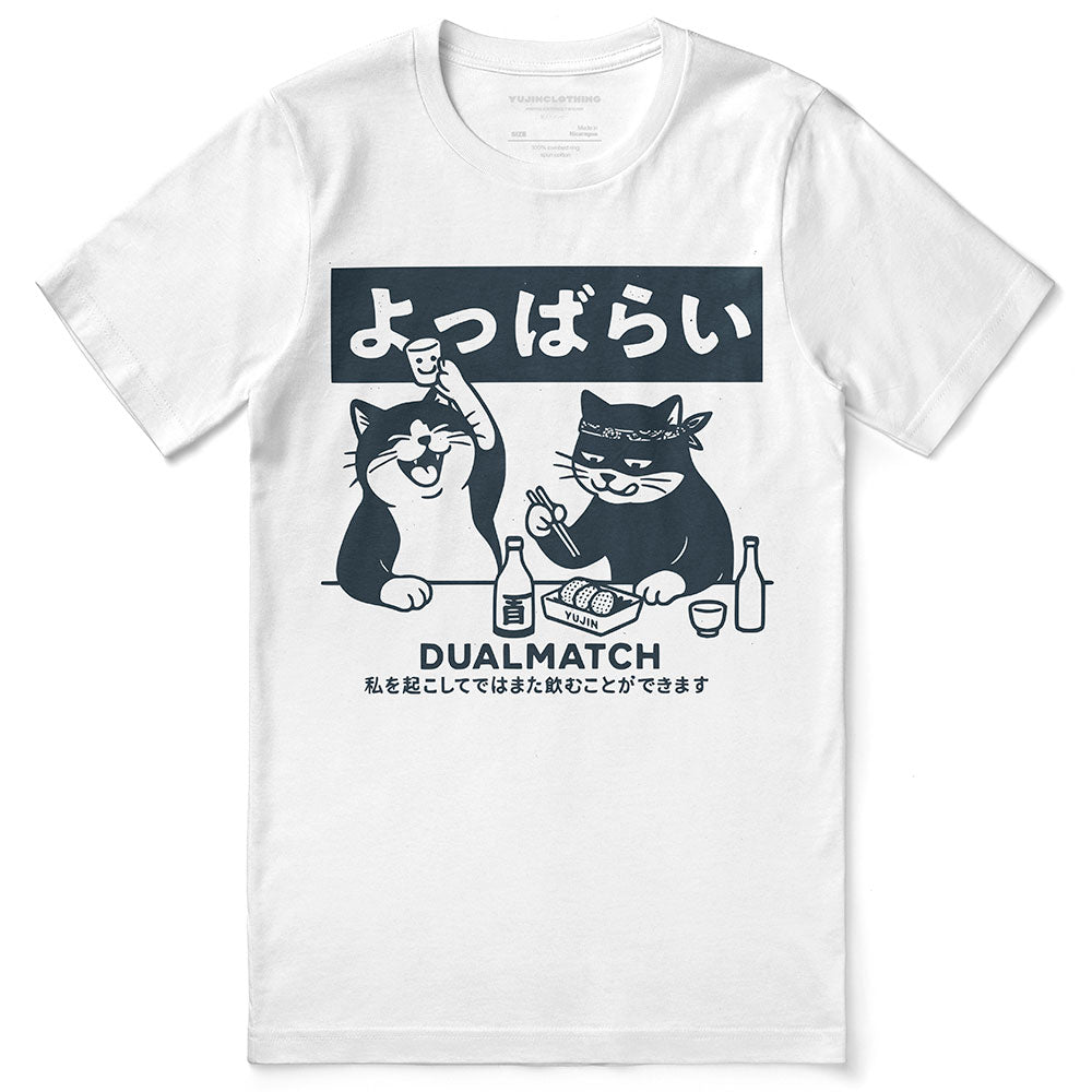Dualmatch Cat T-Shirt | Yūjin Japanese Anime Streetwear Clothing