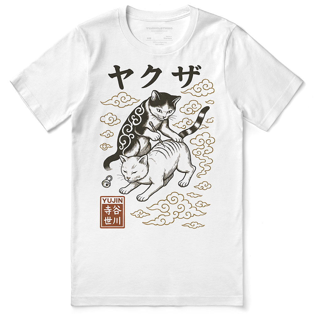 Tattoo Cat T-Shirt | Yūjin Japanese Anime Streetwear Clothing