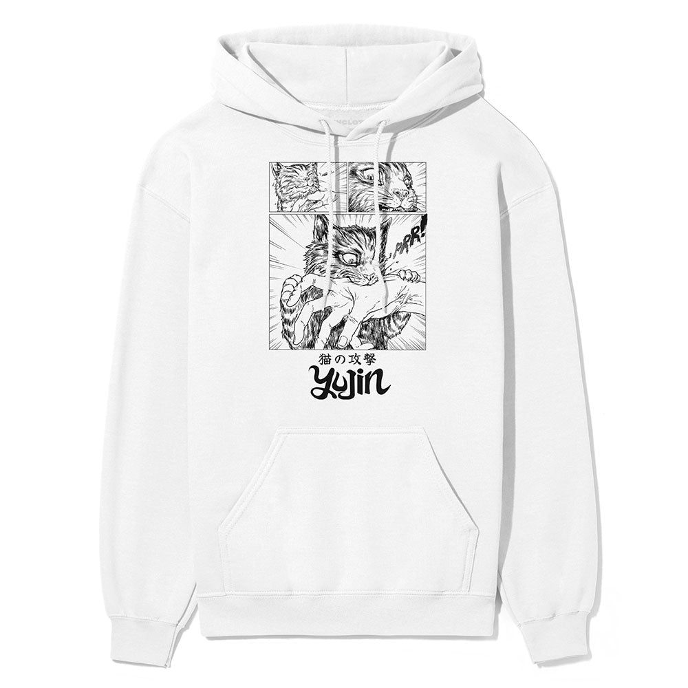 Sudden Attack Cat Hoodie | Yūjin Japanese Anime Streetwear Clothing