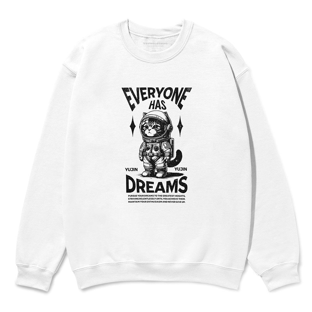 Dream Big Cat Sweatshirt | Yūjin Japanese Anime Streetwear Clothing