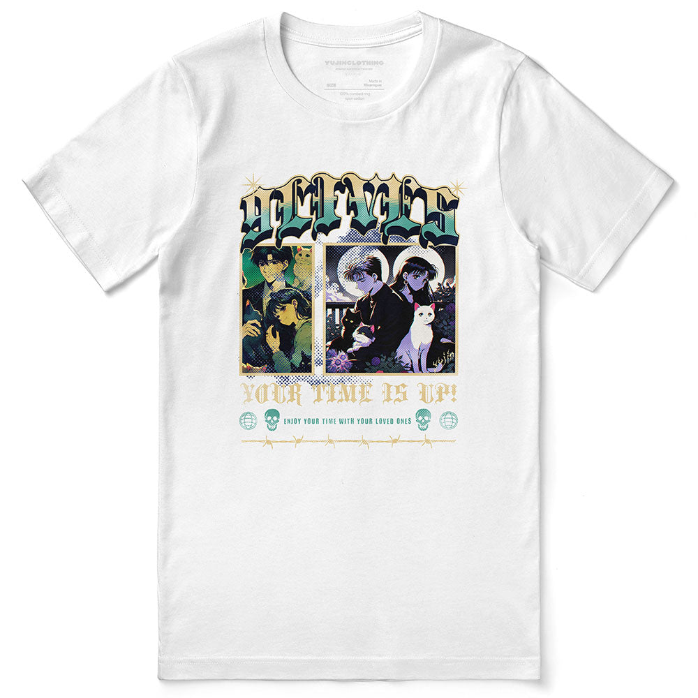 9Lives Cat T-Shirt | Yūjin Japanese Anime Streetwear Clothing