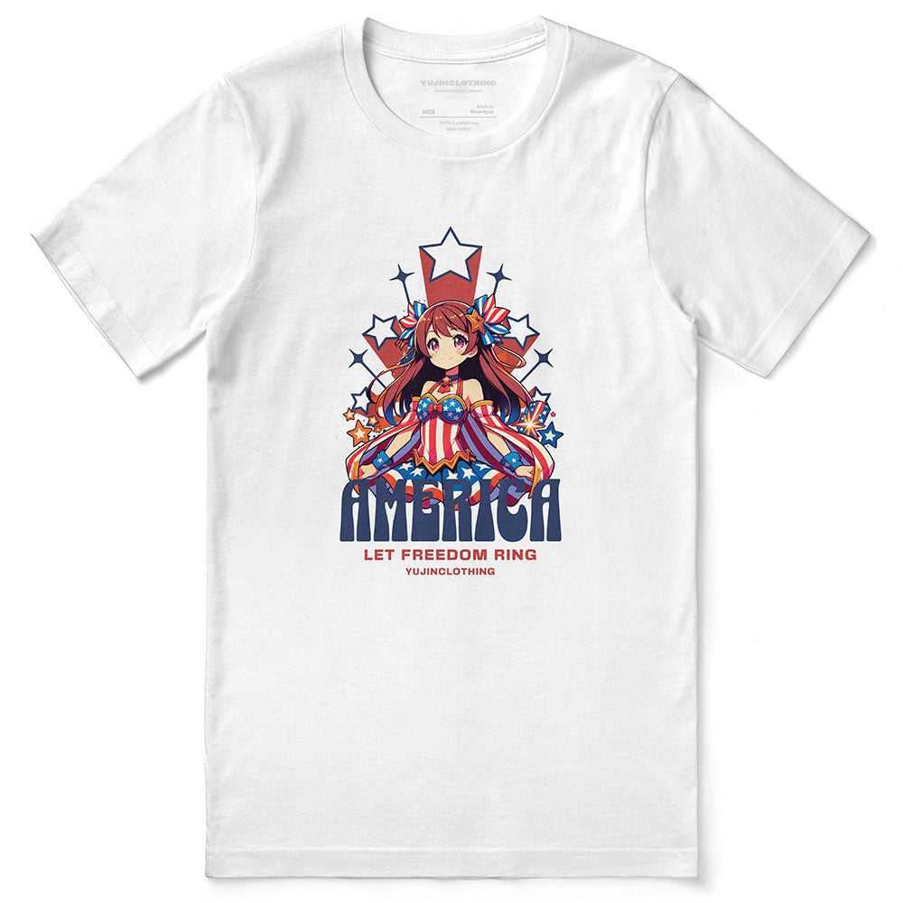 America 4th July T-Shirt | Yūjin Japanese Anime Streetwear Clothing