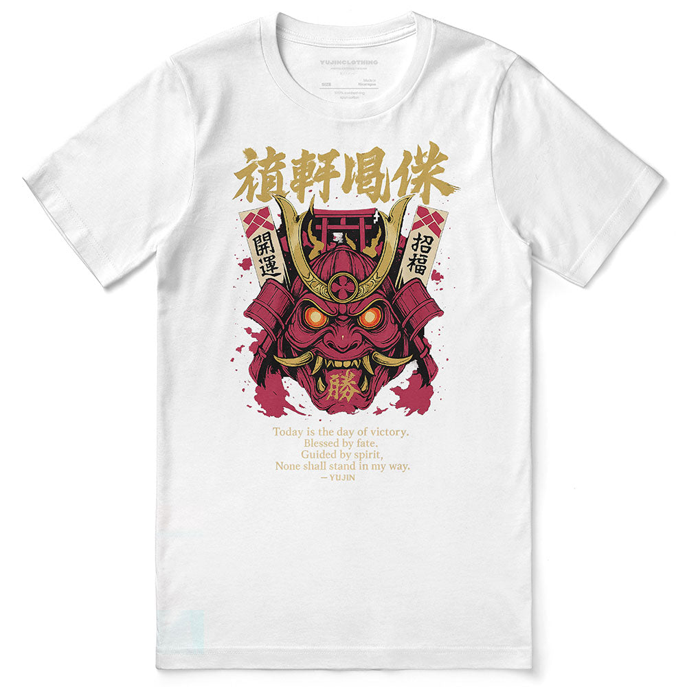 Victory Mask Streetwear T-Shirt | Yūjin Japanese Anime Streetwear Clothing