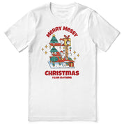 Messy Christmas Cat T-Shirt | Yūjin Japanese Anime Streetwear Clothing