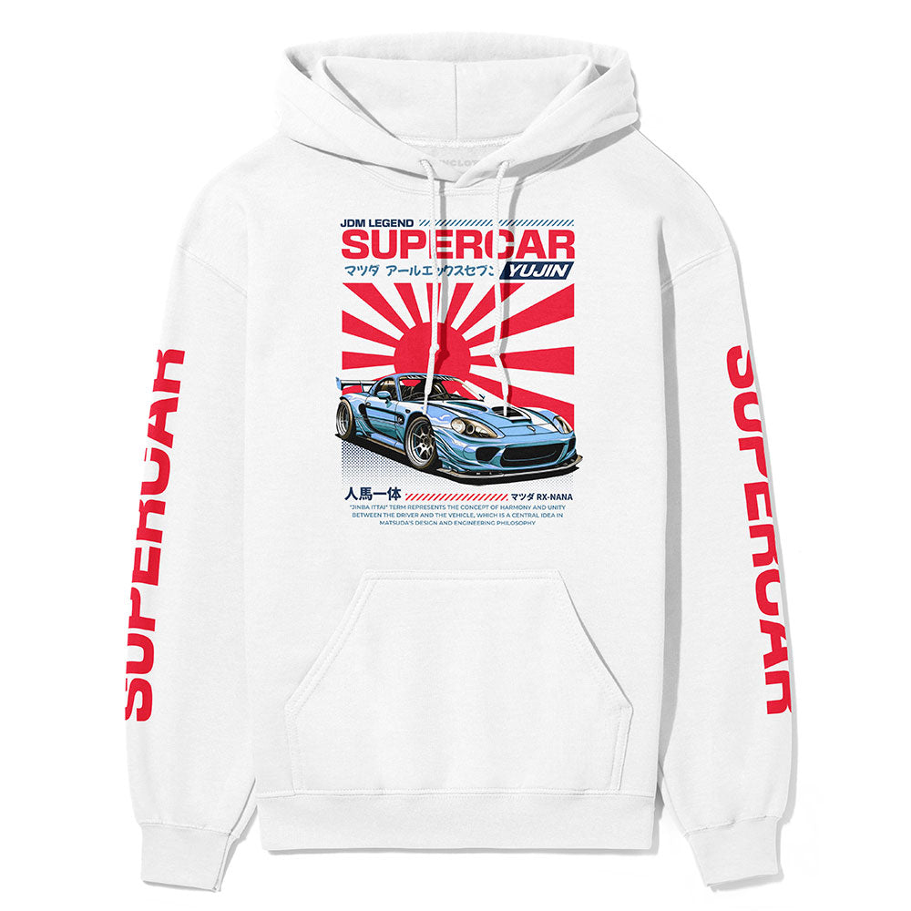 Japanese Supercar Hoodie | Yūjin Japanese Anime Streetwear Clothing