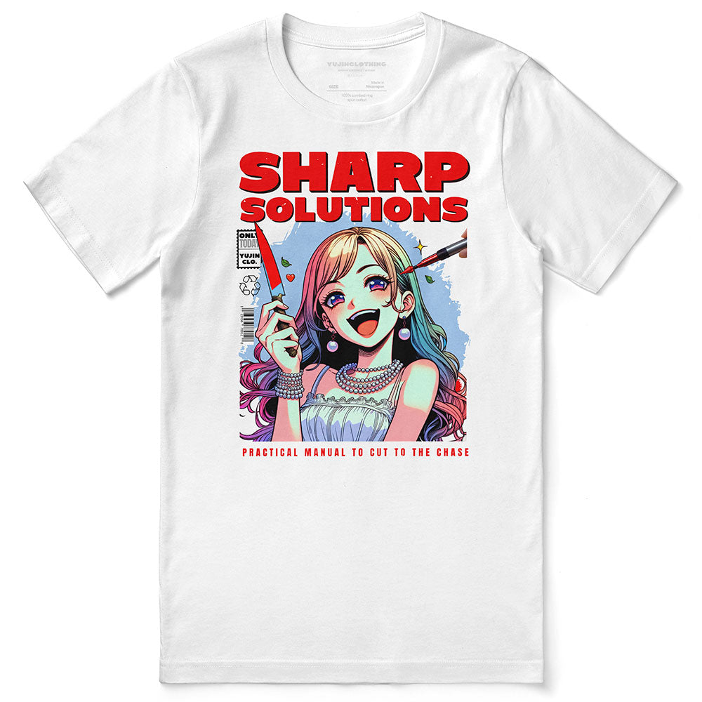 Sharp Solutions T-Shirt | Yūjin Japanese Anime Streetwear Clothing