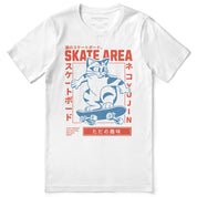 Skate Area Cat T-Shirt | Yūjin Japanese Anime Streetwear Clothing