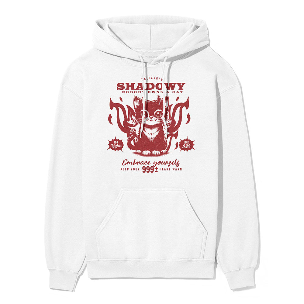 Shadowy Cat Hoodie | Yūjin Japanese Anime Streetwear Clothing